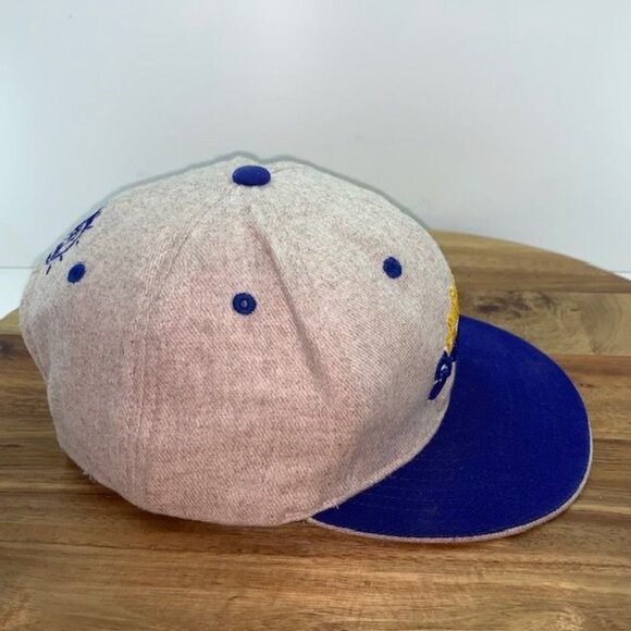 Snapple Blue Gray Wool 43% Snapback Adjustable Hat OSFM - Picture 6 of 11